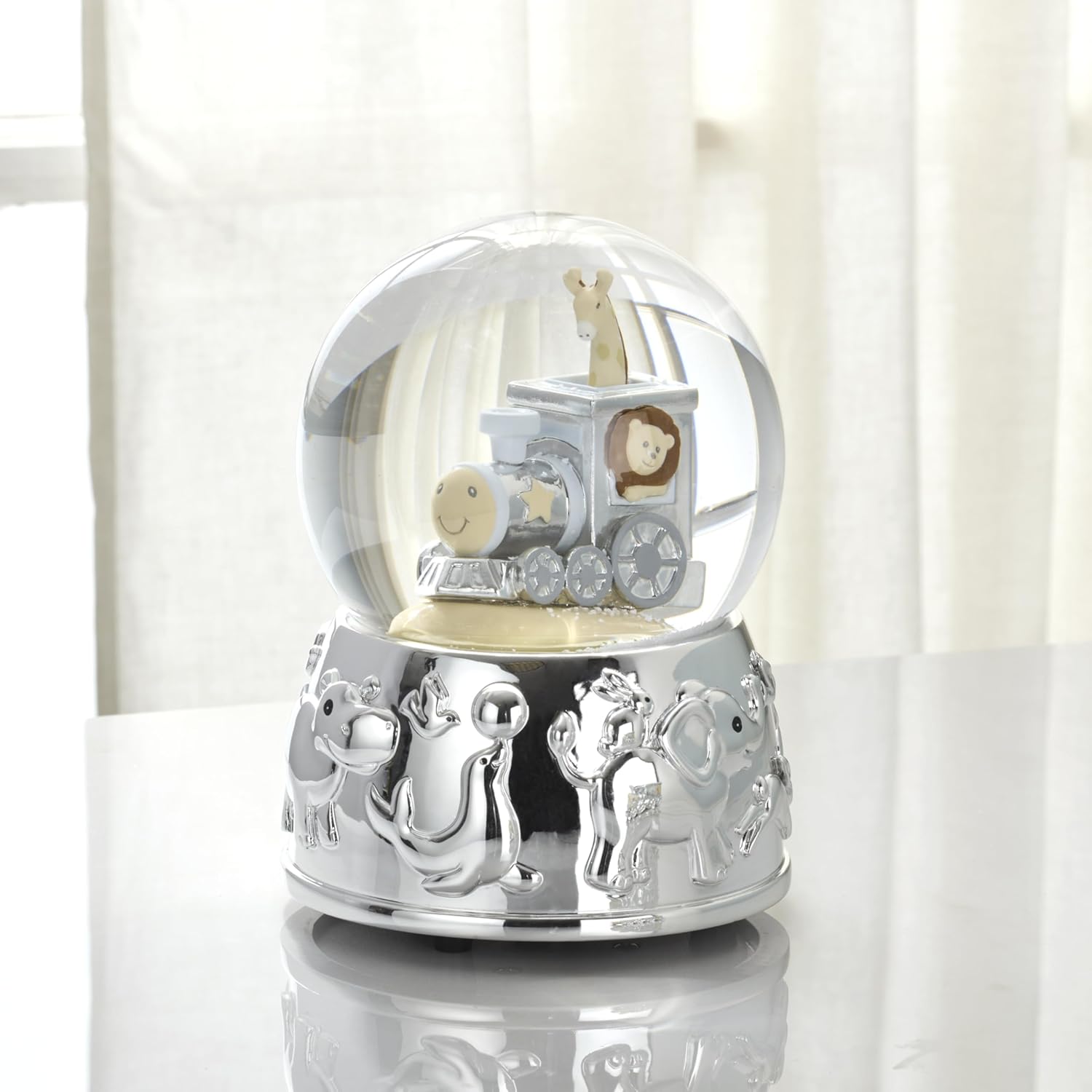 Reed And Barton 897384 Animal Train Snowglobe