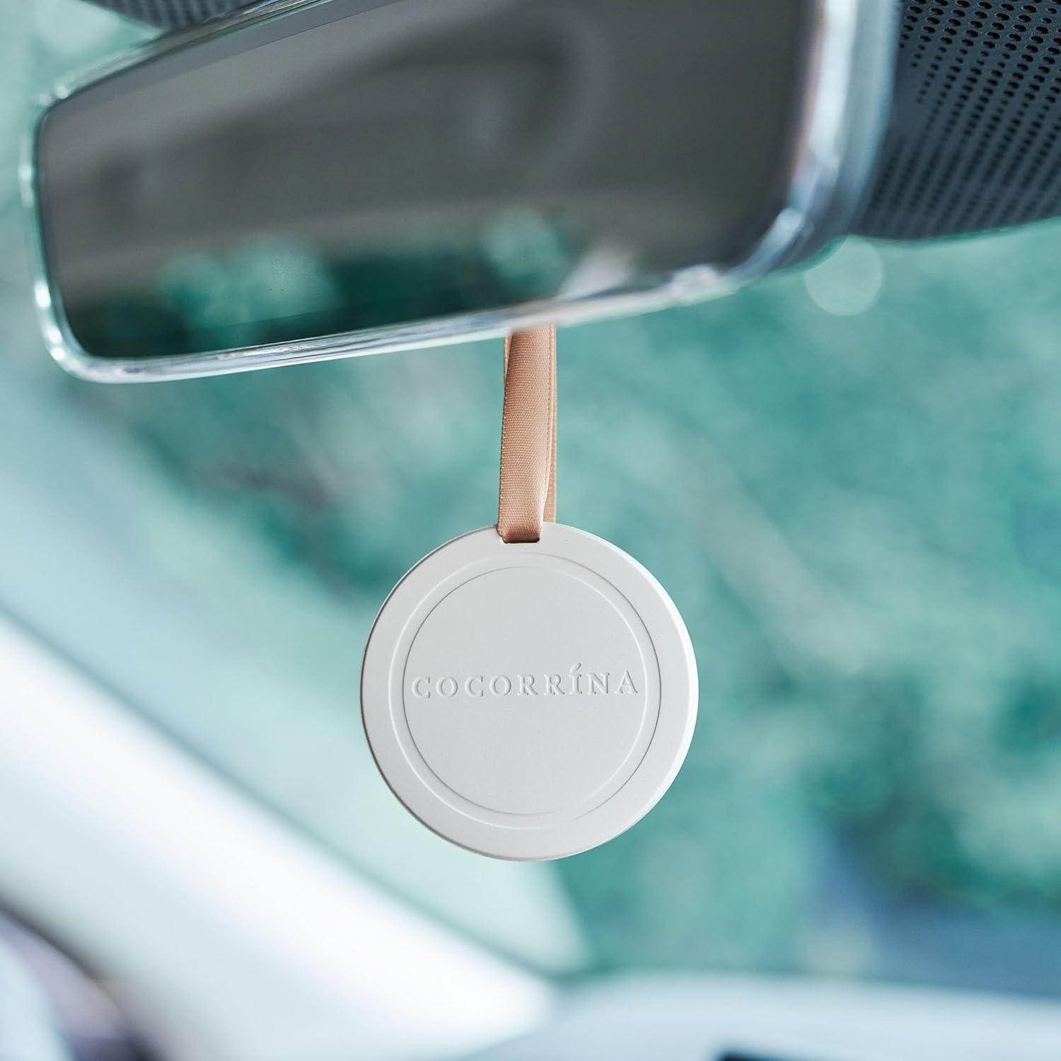 COCORRINA Car Air Freshener - Sandalwood Rose Handmade Ceramic Scented