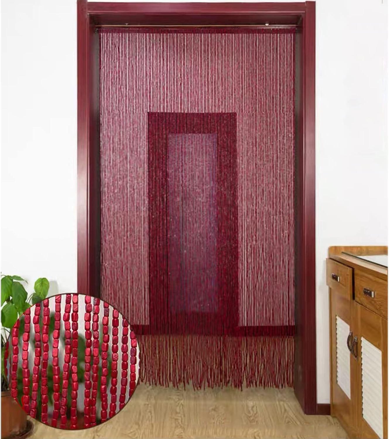 Custom Bamboo Beaded Curtain Room Divider