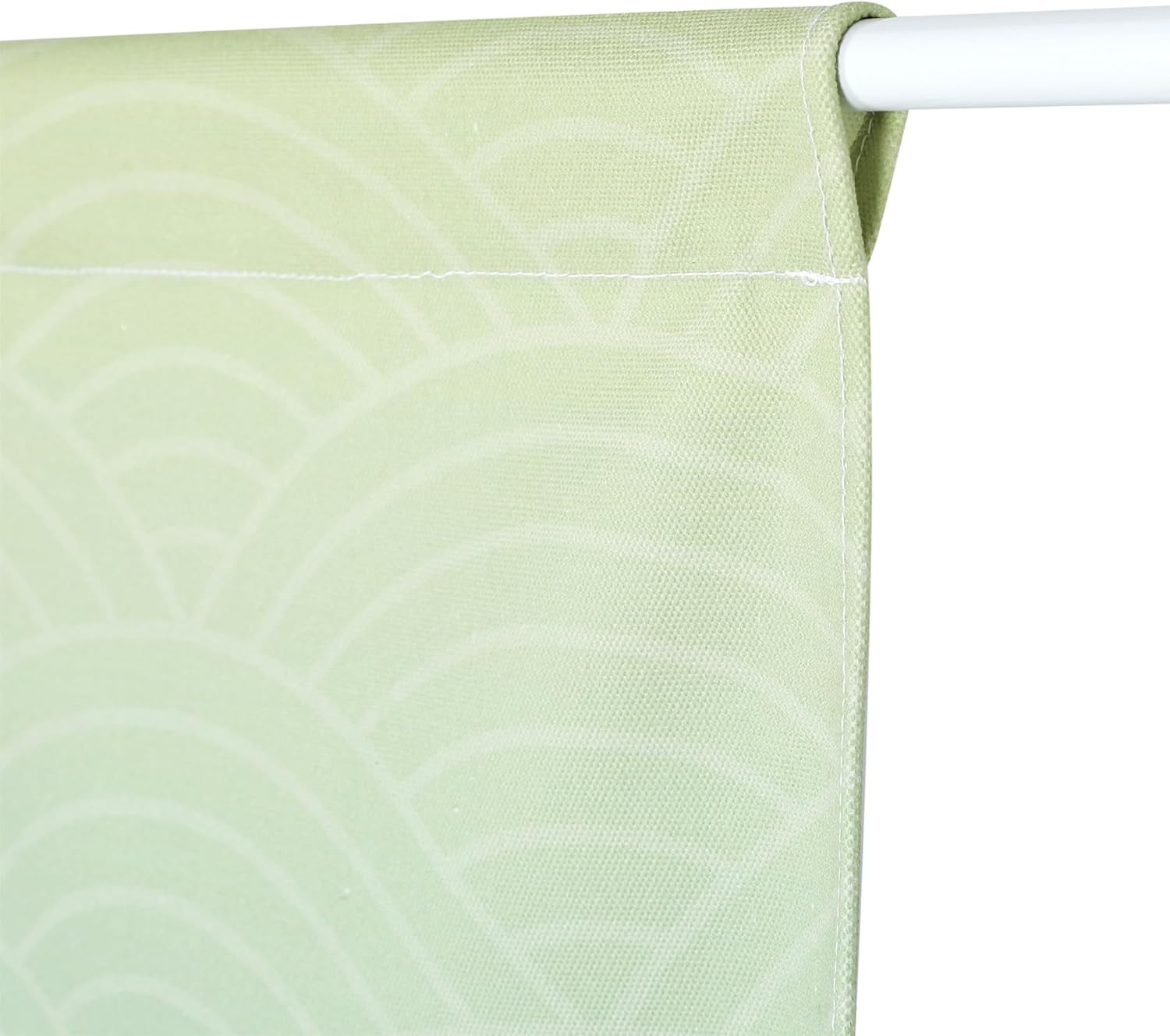Japanese Noren Door Curtain Blue Beige Wave Pattern