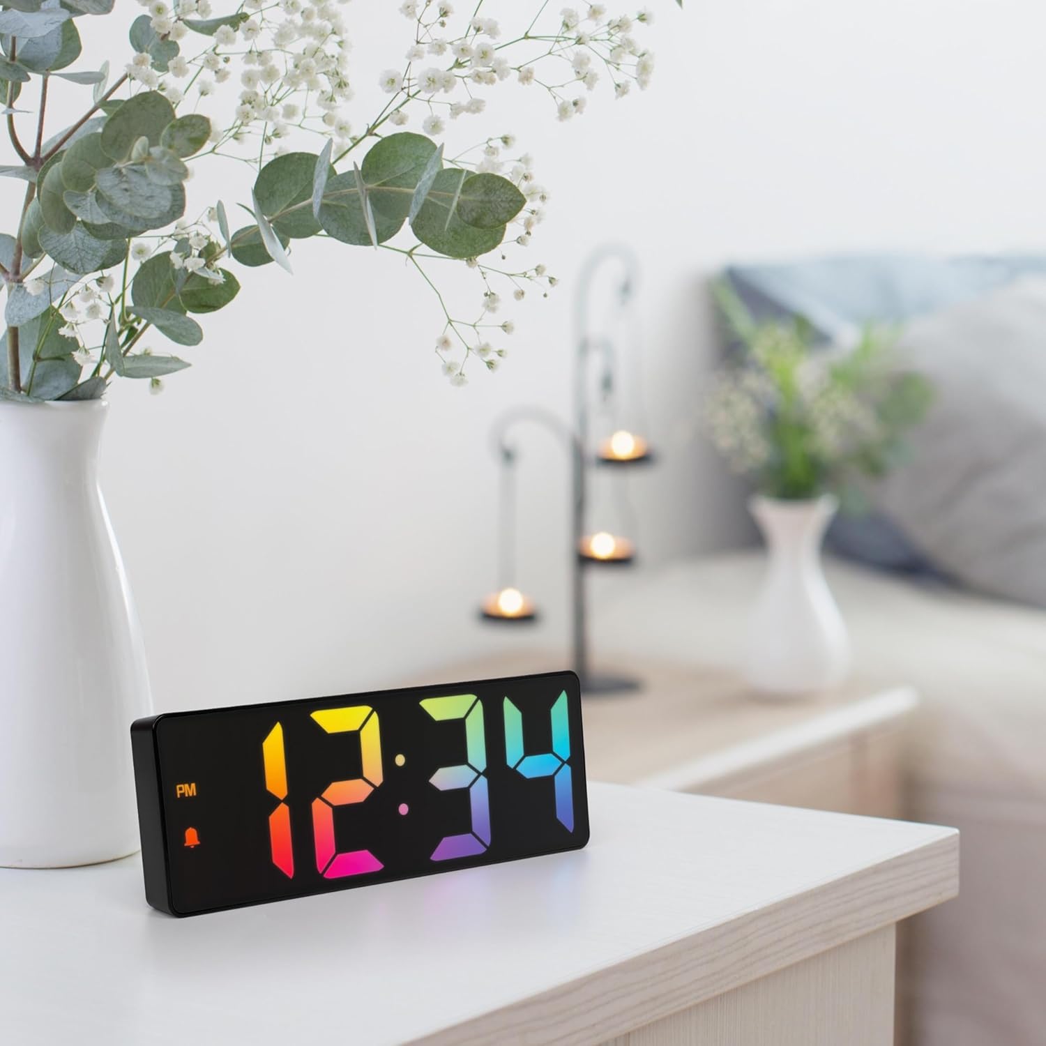 La Crosse Technology 2 Inch Gradient Alarm Clock with Temperature Display