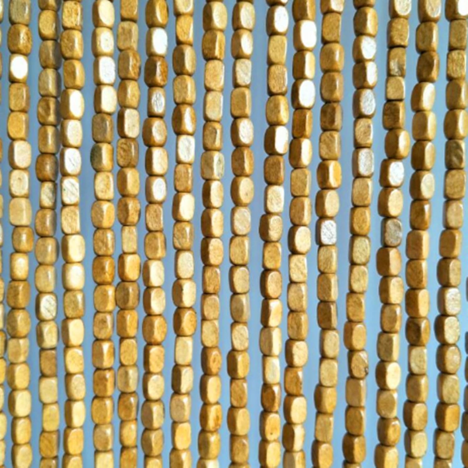 Jolan Bamboo Beaded Curtain Fly Screen Natural 35x79in