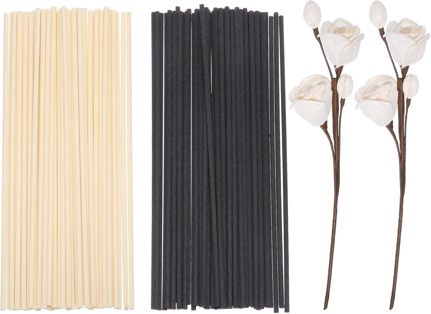 Uxcell 102Pcs Reed Diffuser Sticks Set Black Wood