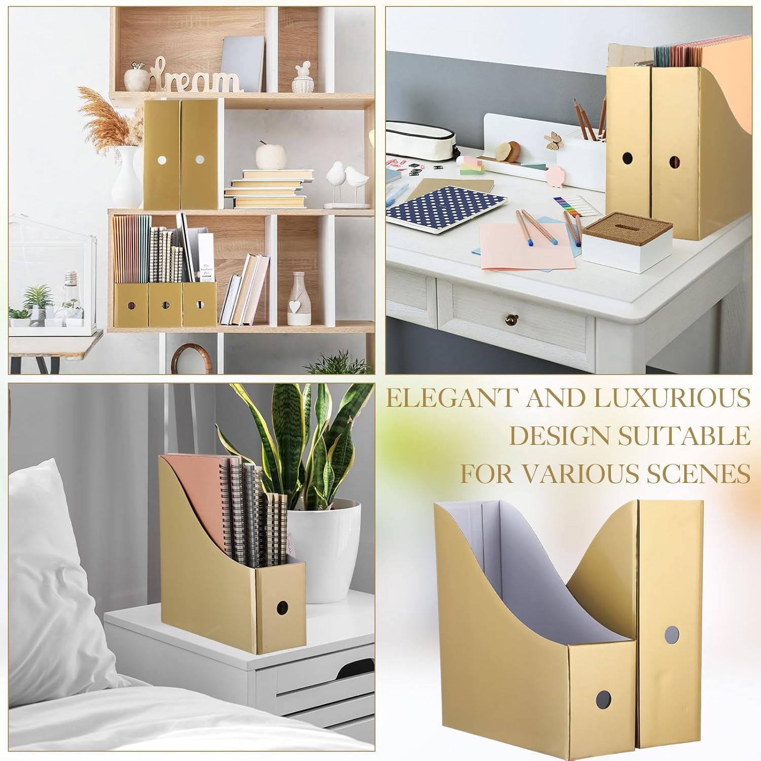 Pasimy 8 Pack Foldable Magazine Holders