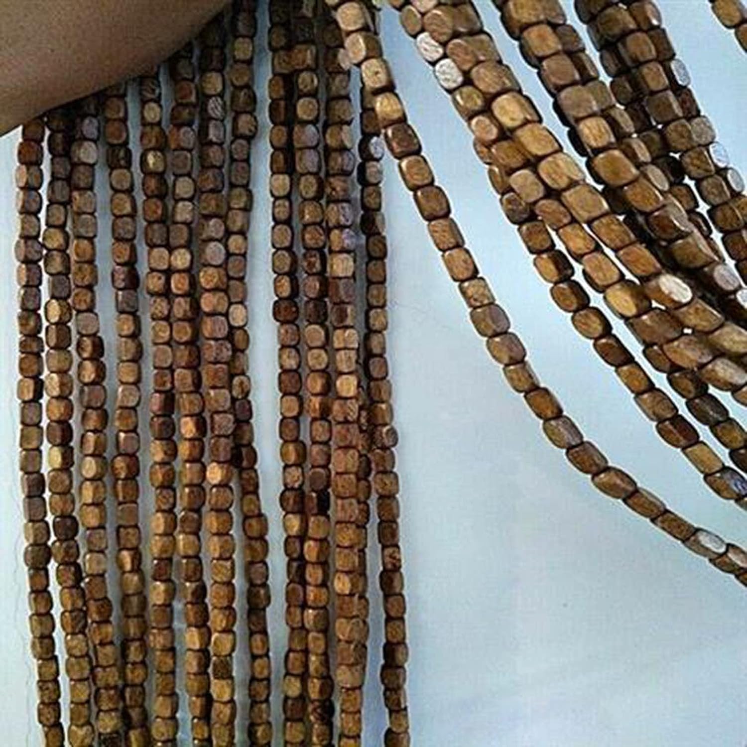 Wcxixo Wooden Bamboo Beaded Curtain for Doorway
