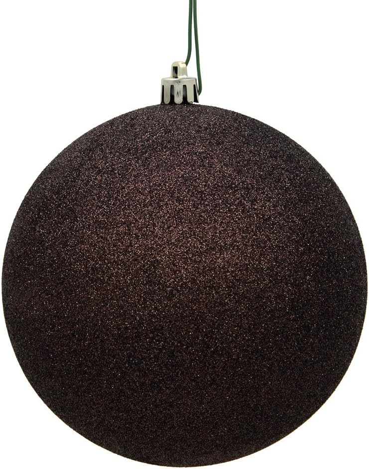 Vickerman 275 Inch Chocolate Glitter Ball Ornament