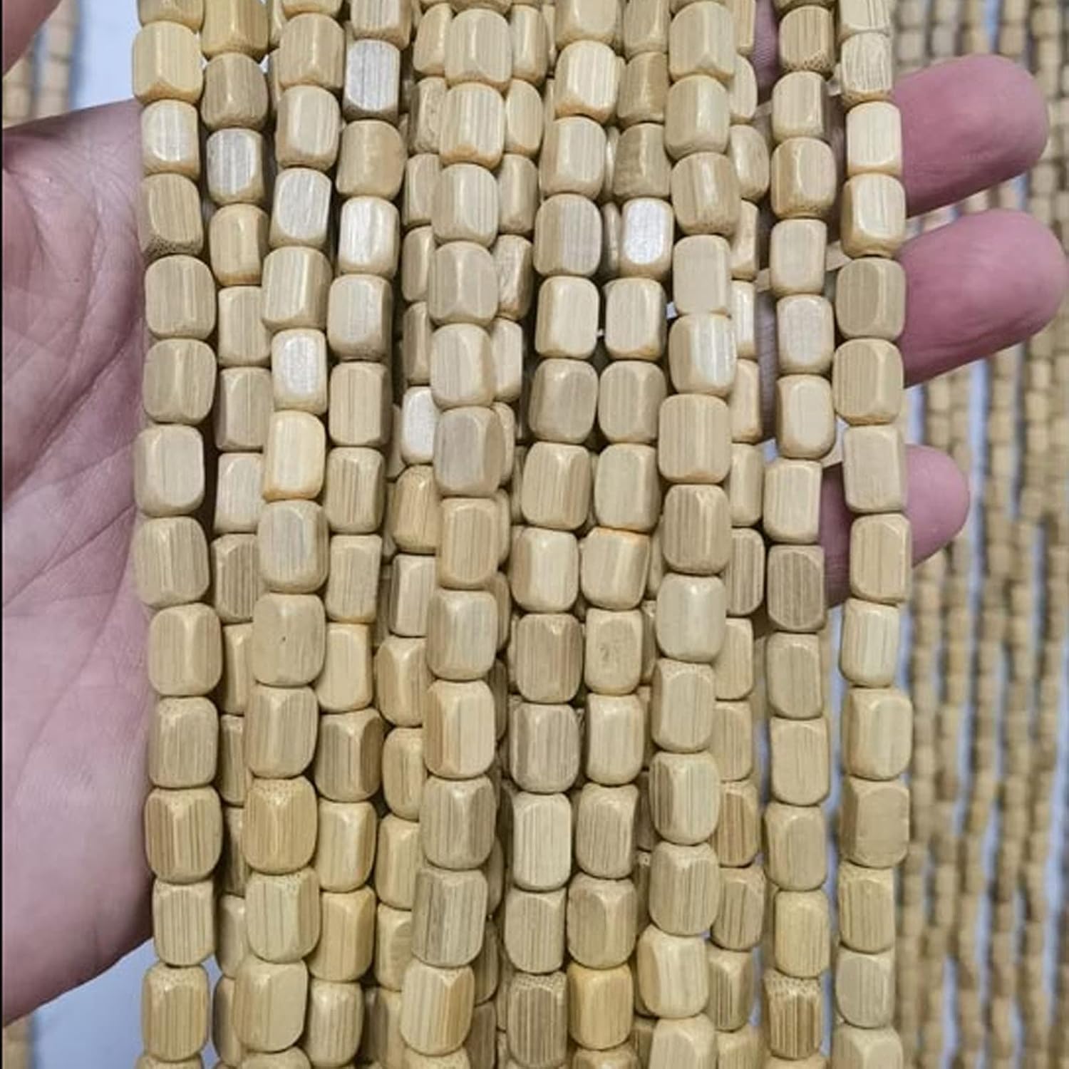 Handmade Bamboo Bead Curtain for Doorway Decor