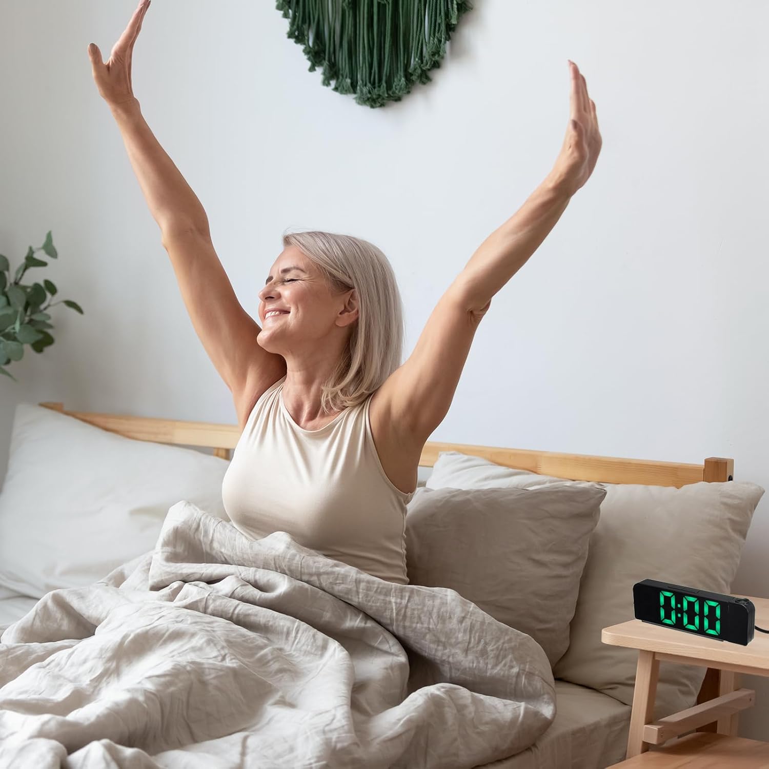 Uxcell Alarm Clock with Projection Light