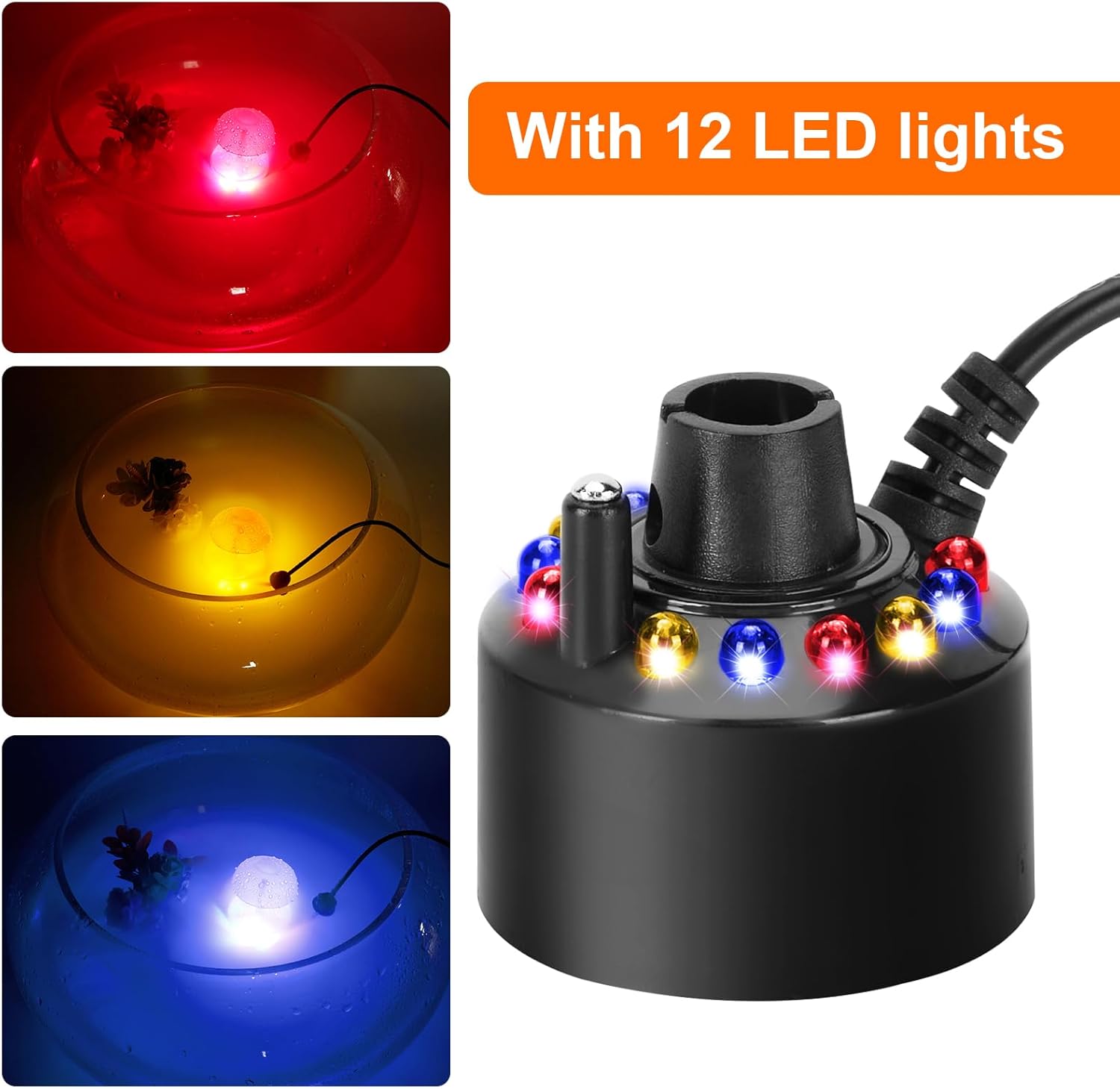 FITNATE Mist Maker with 12 LED Lights