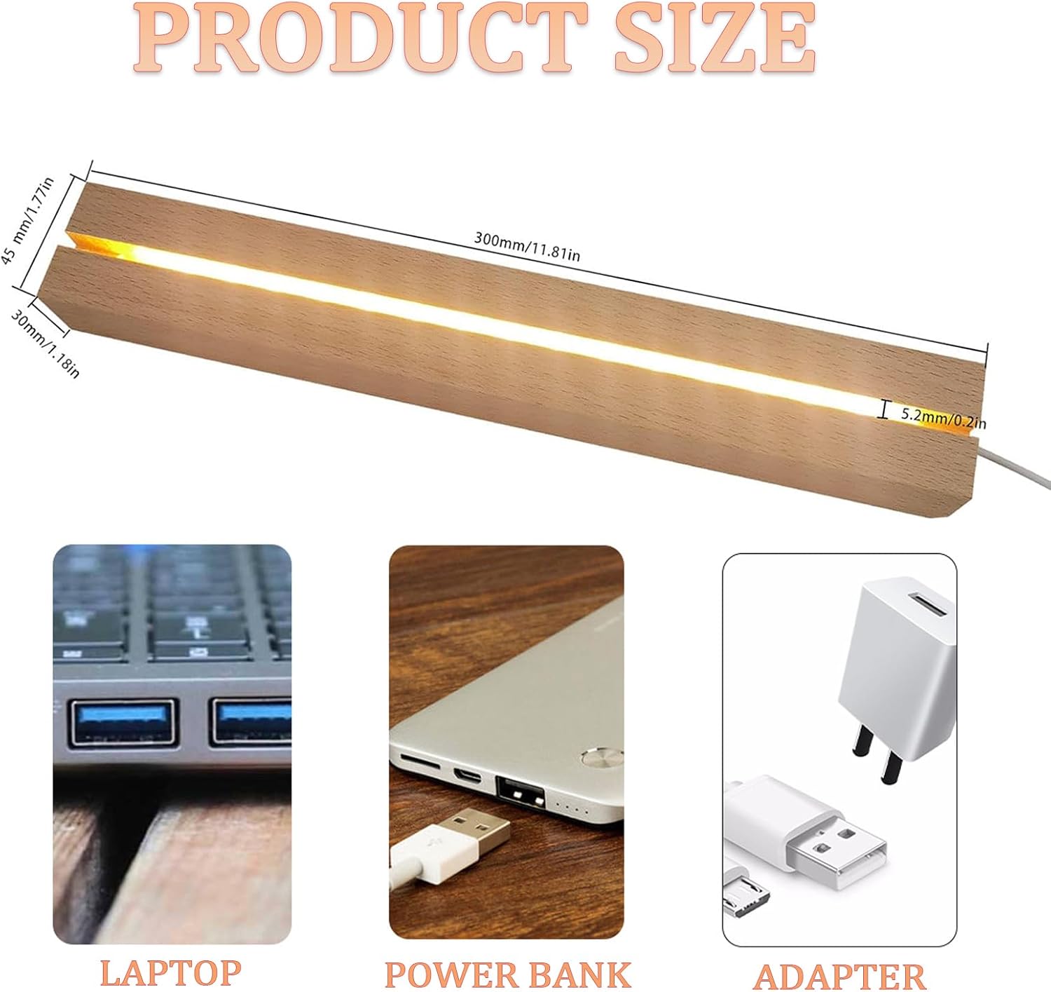 2PCS 1181 Inch Wooden LED Display Pedestal