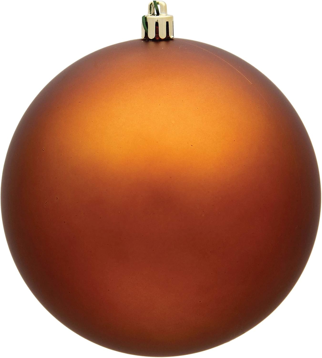 Vickerman 6 Inch Copper Shiny Ball Ornament - 4 per Bag