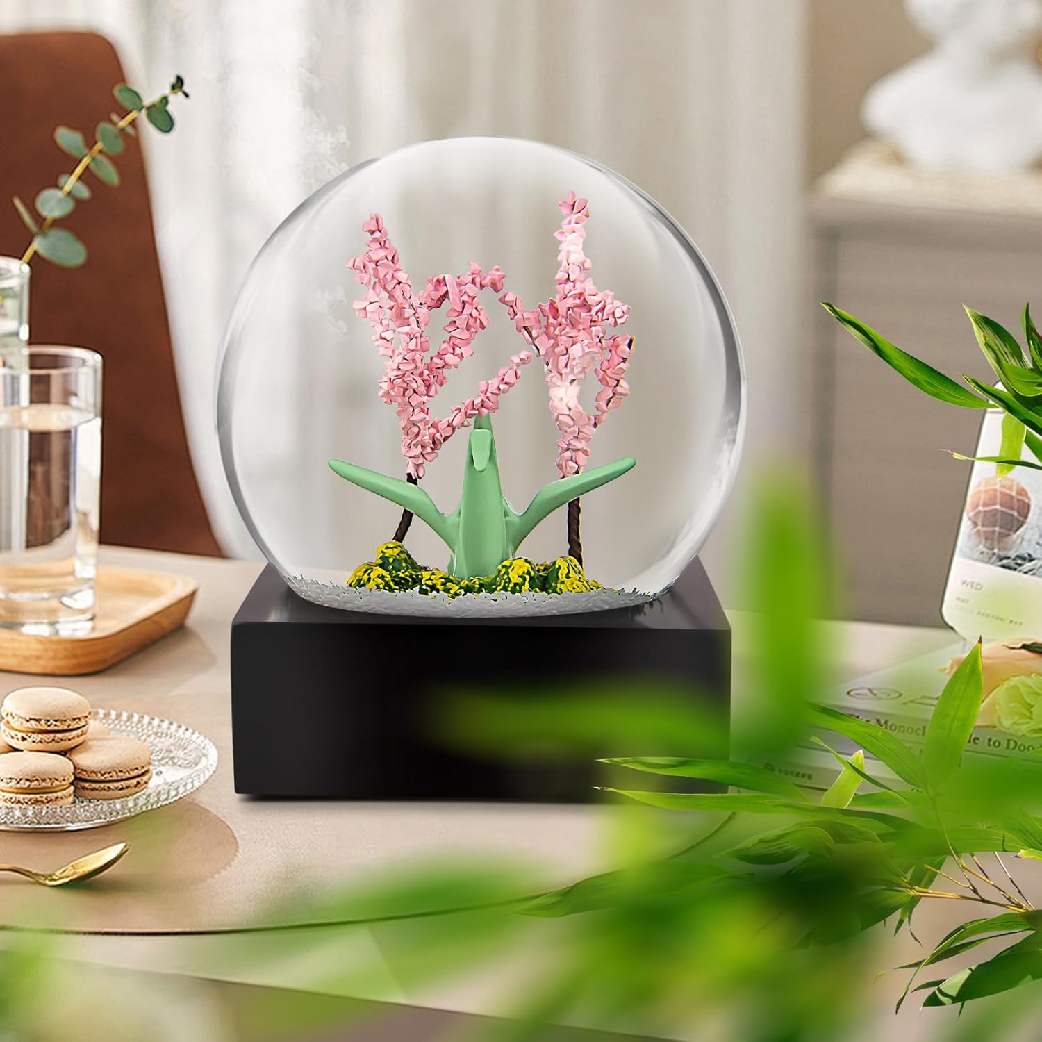Cherry Blossom Snow Globe for Girls and Women