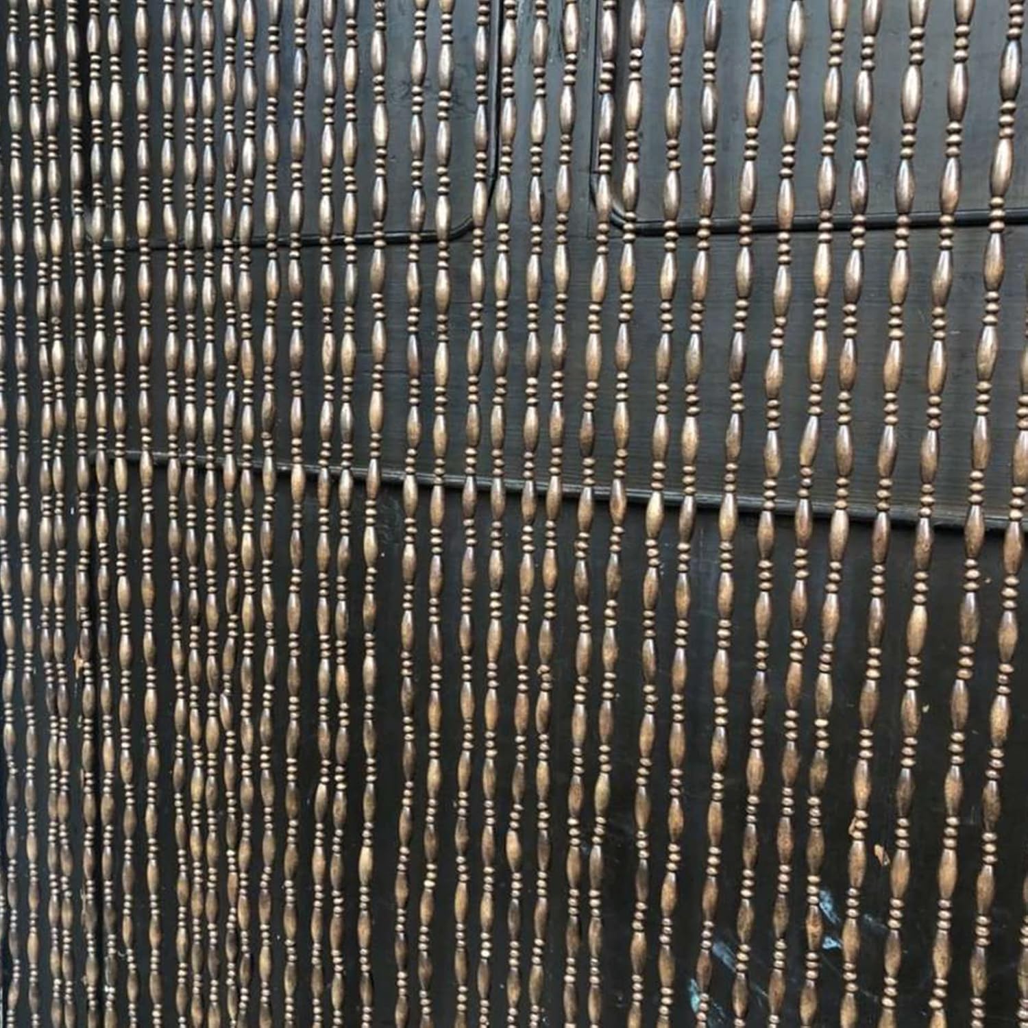 Natural Doorway Bamboo Beads Curtain with Hooks and Accessories