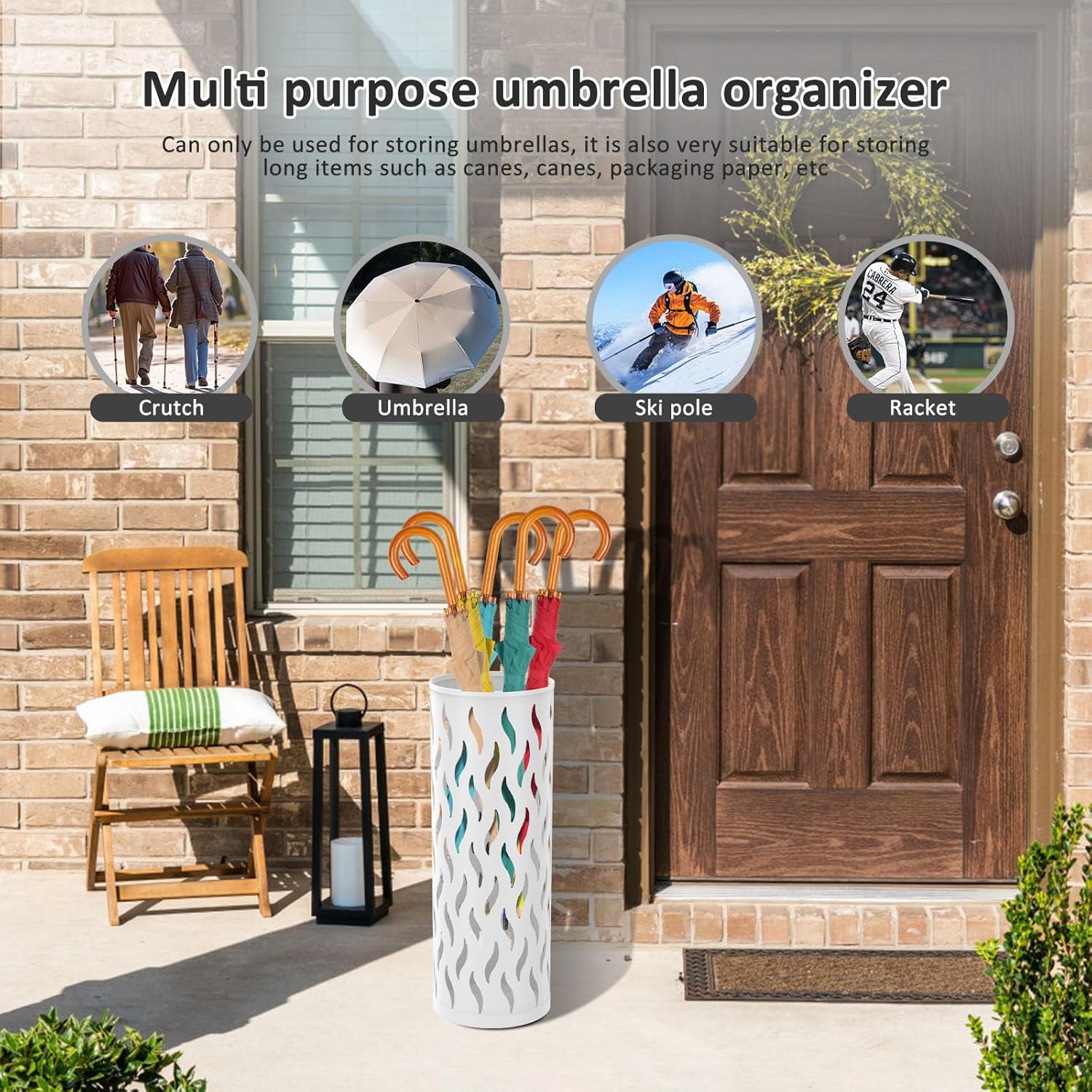 Kandishiex 4-6 Umbrella Stand Metal Rack