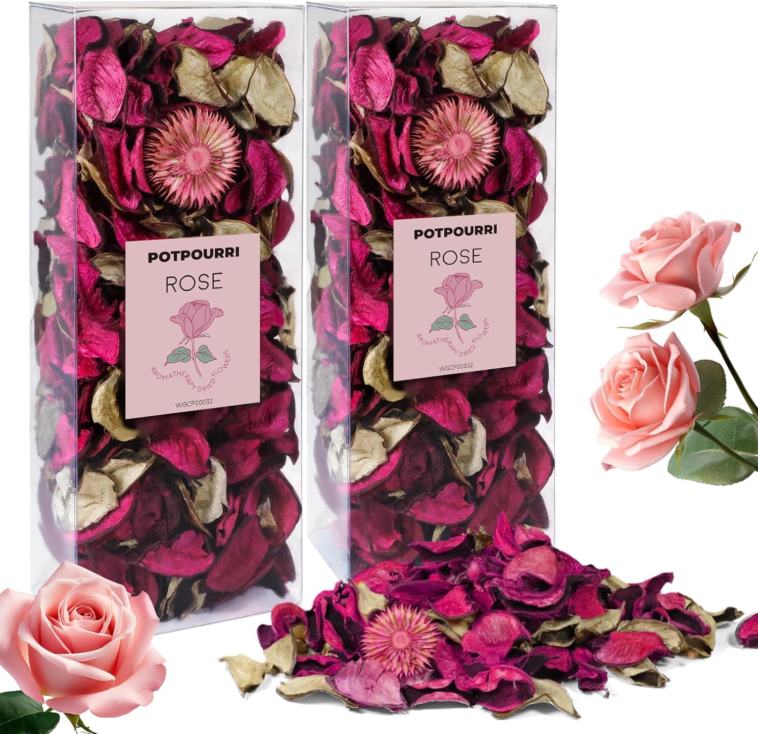 SCENTORINI Rose Scented Potpourri Bags for Home Decor
