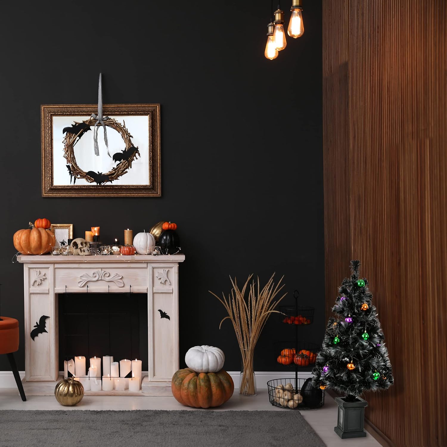 National Tree Company 50-Piece Halloween Ball Ornaments Set 1