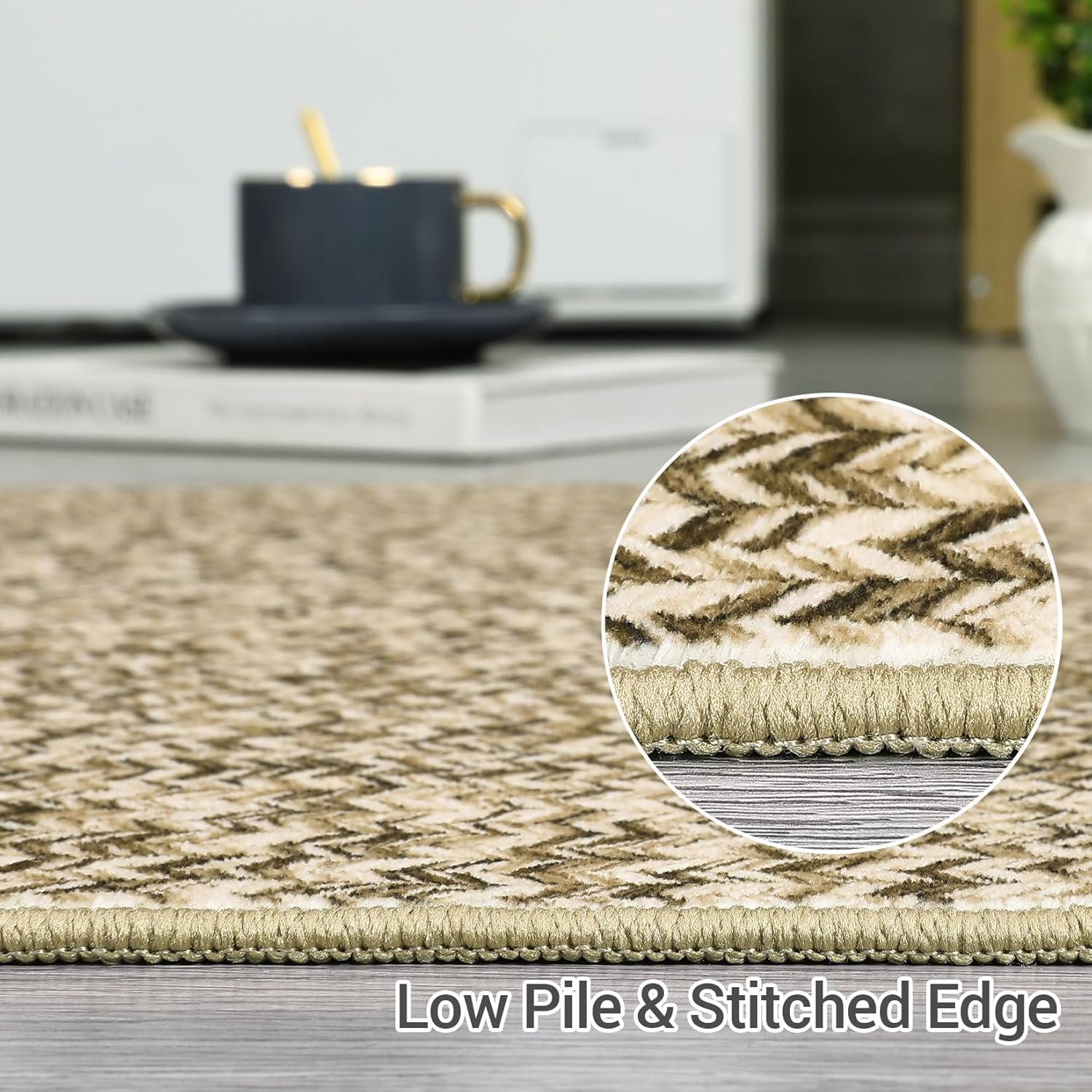 Runner Rug Print Braided Hallway Area Rug 2 x 6