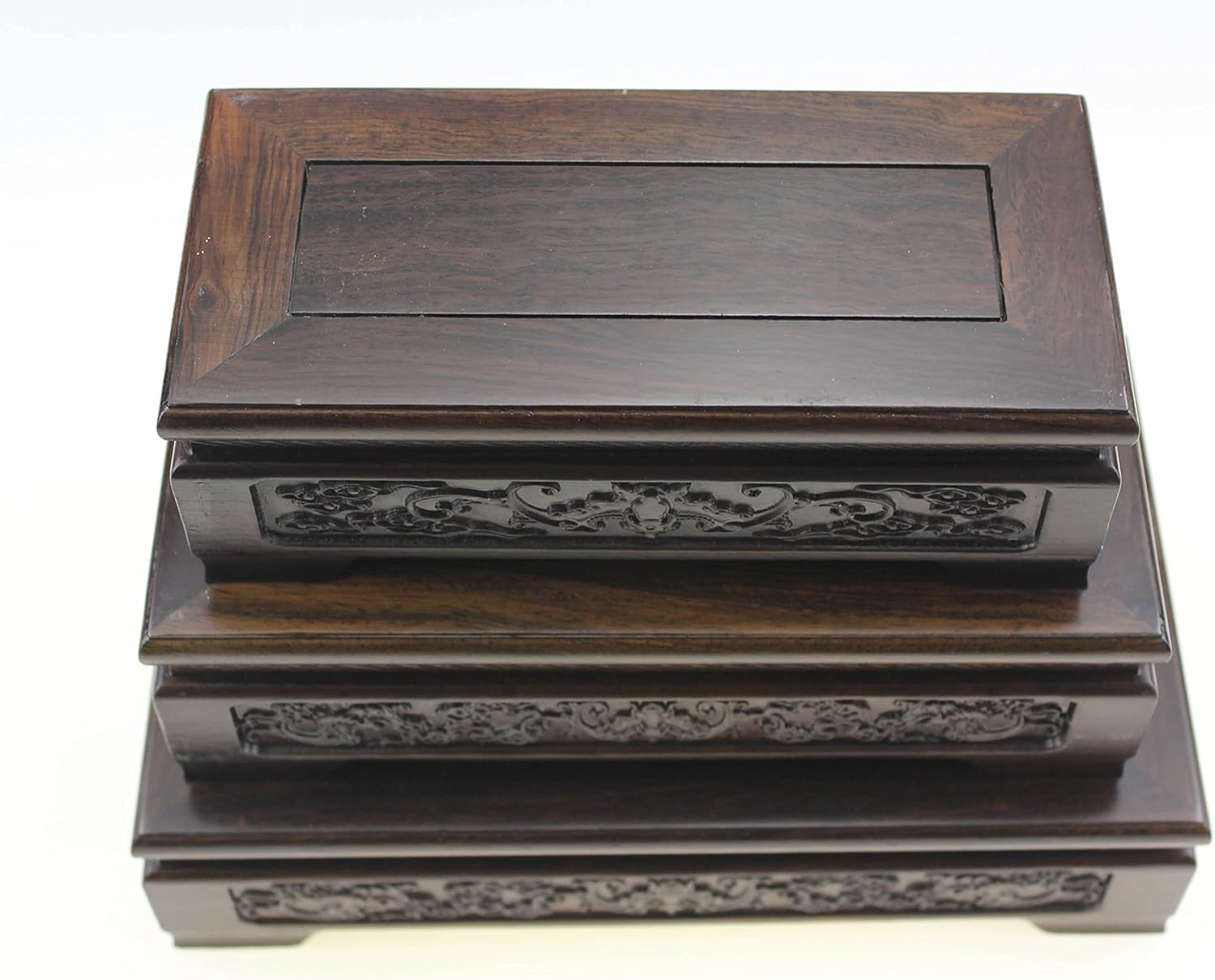 Oriental Furniture Chinese Rosewood Solid Mahagony Display Stand Pedestal