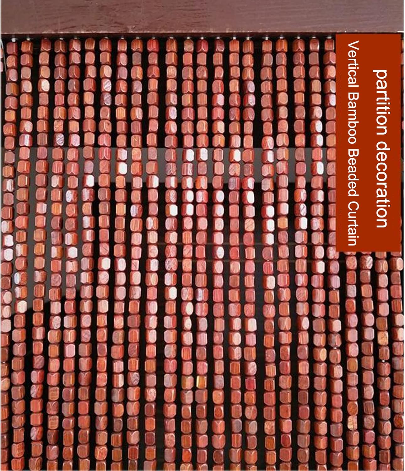 LEOSXA Bamboo Bead Curtain Door Divider