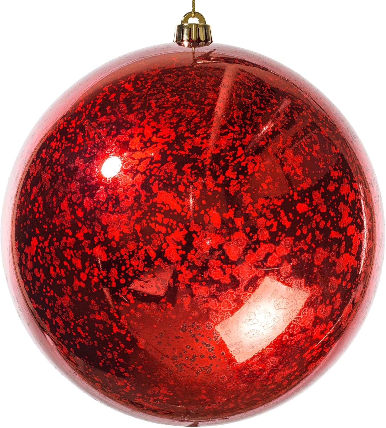 Vickerman 10 Inch Red Shiny Mercury Ball Ornament