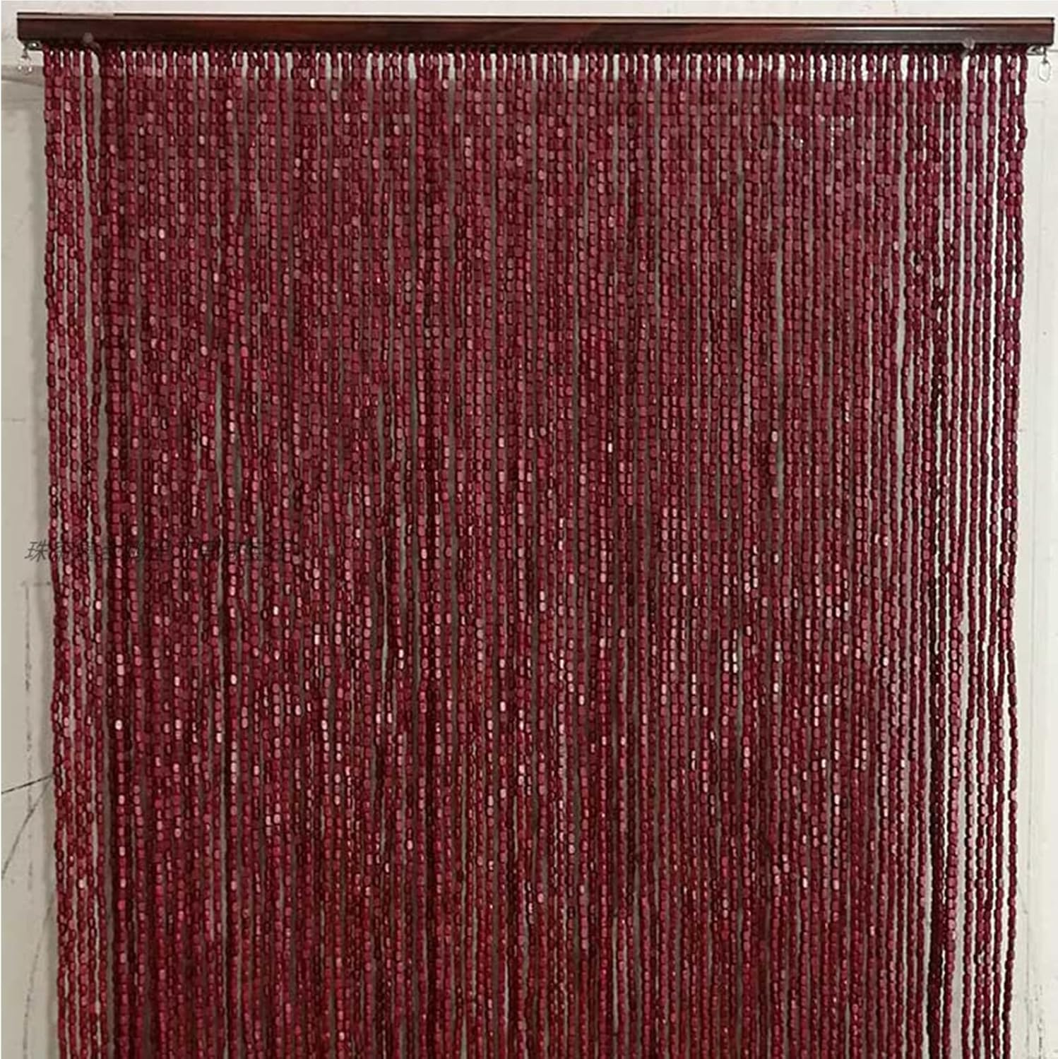 Natural Wood Bamboo Beaded Curtain for Home Doorways