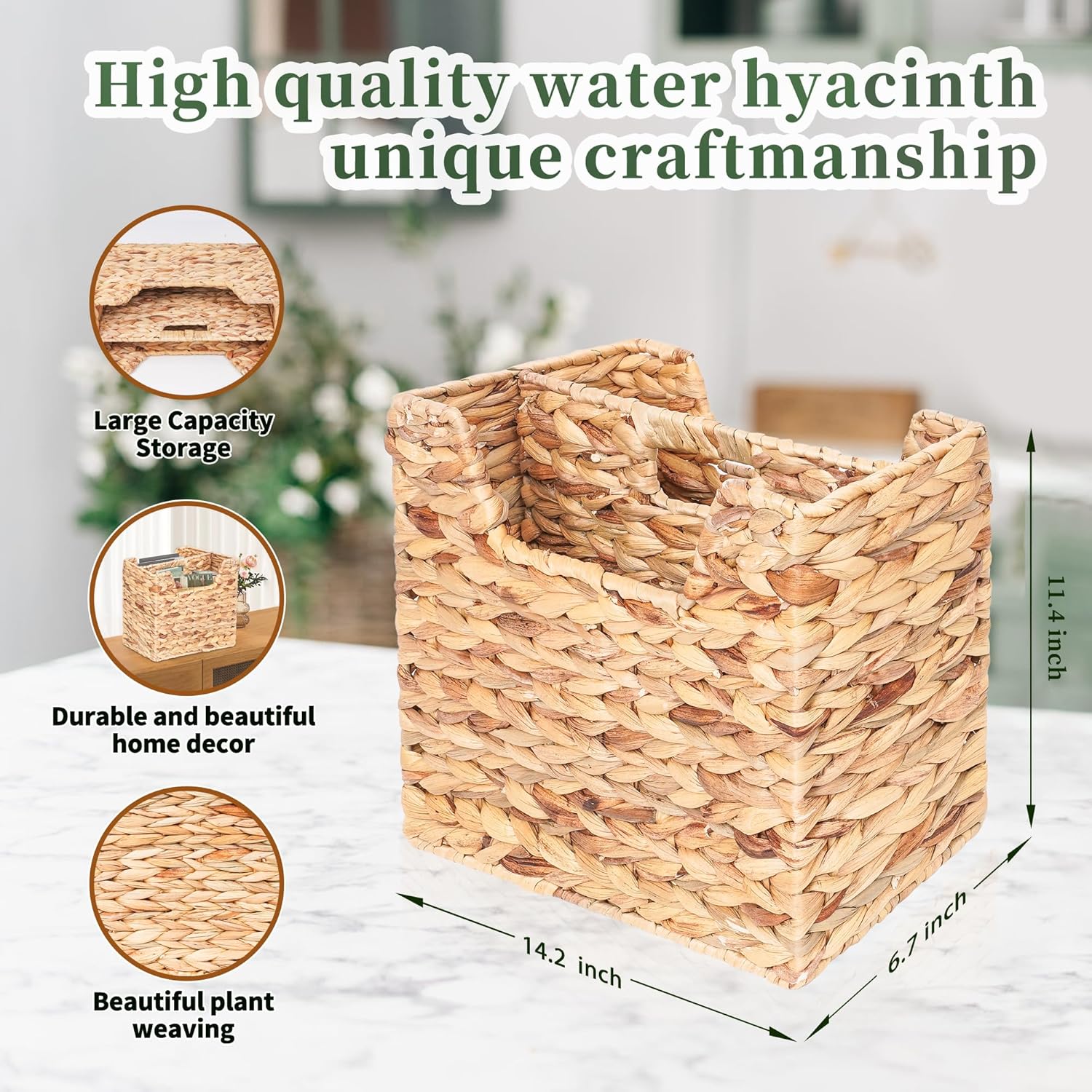 Wicker Magazine Rack - 142 x 114 x 67 Inch