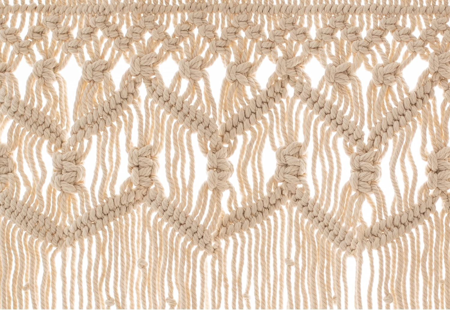 Macrame Boho Curtains for Doorway and Kitchen Valance
