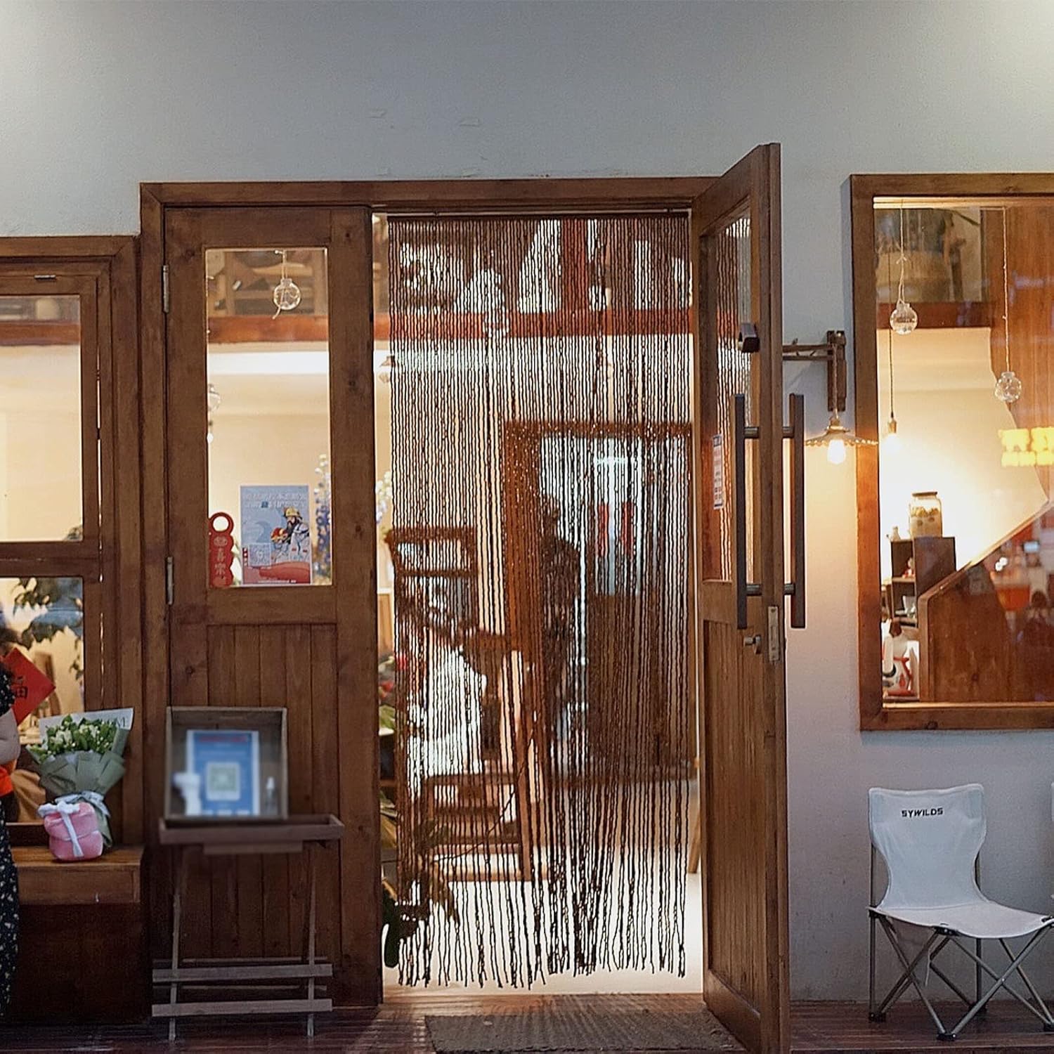 Custom Bamboo Beaded Door Curtain for Home Decor