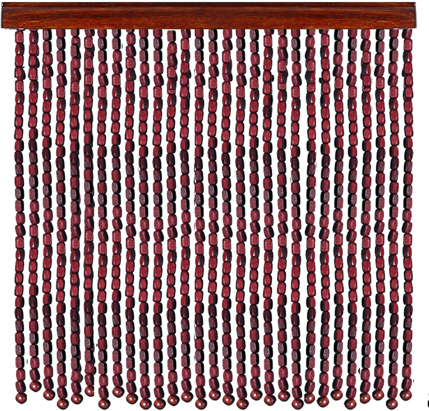 Natural Bamboo Beaded Curtain Panel for Doorway Decor