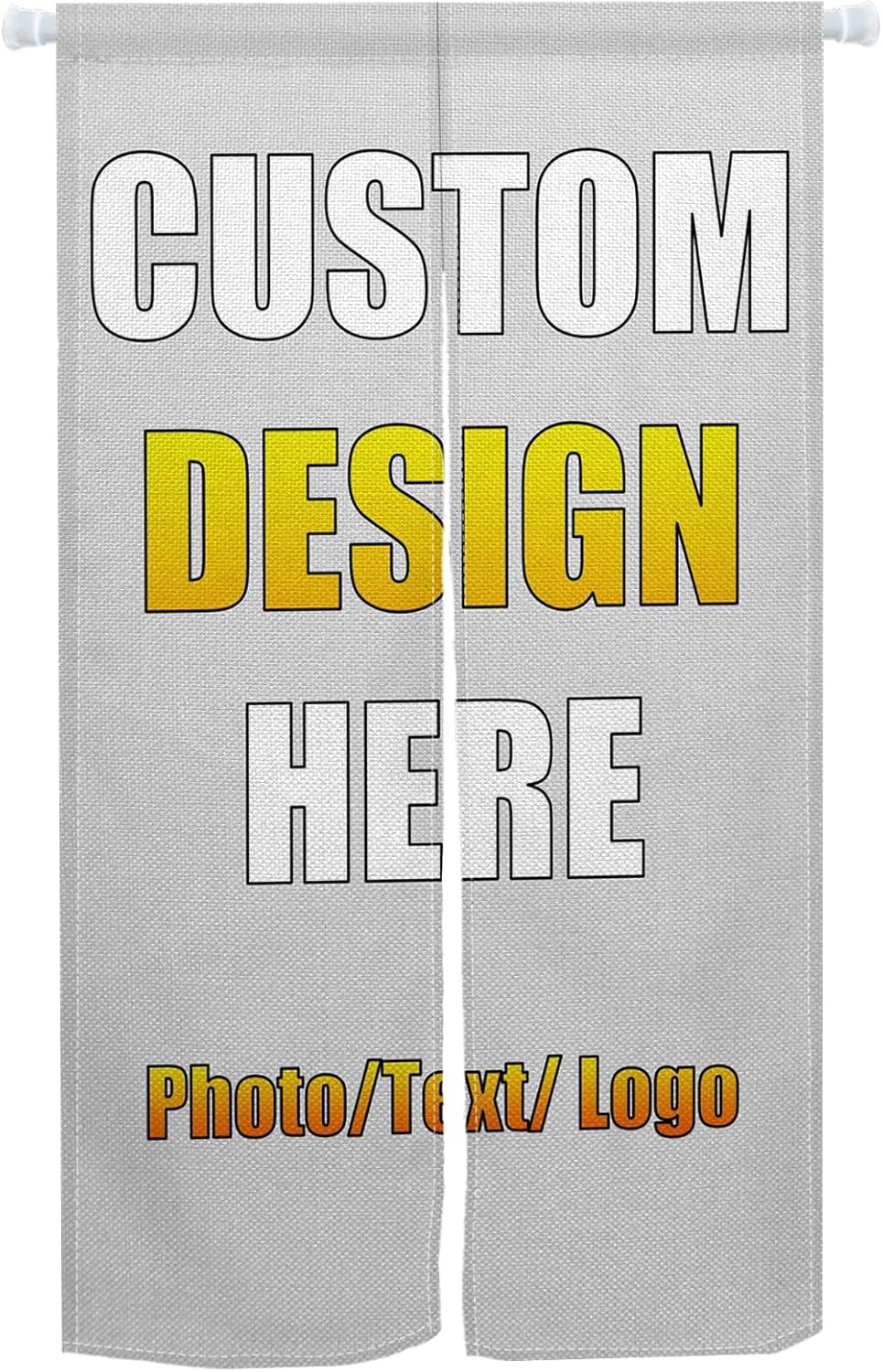 Customize Doorway Curtain with Photo Text Logo Noren
