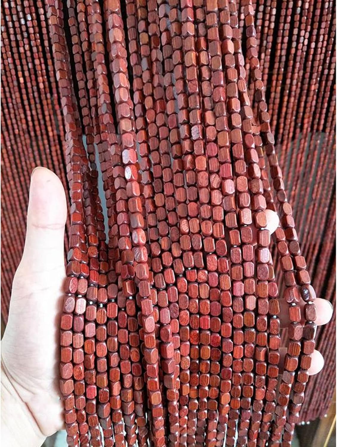 LEOSXA Bamboo Bead Curtain Door Divider
