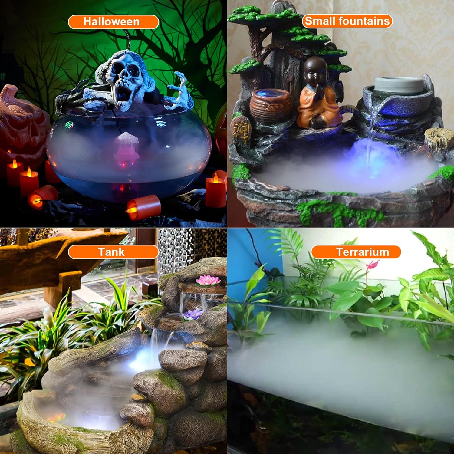 FITNATE Mist Maker with 12 LED Lights