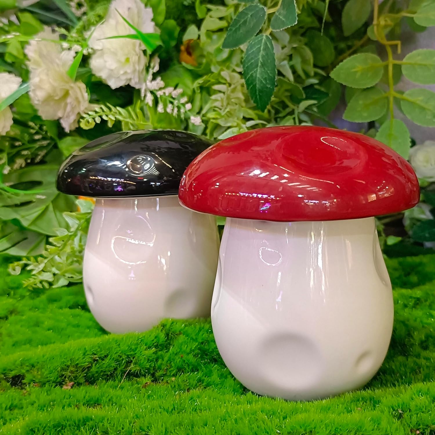 Cute Mushroom Ashtray with Lid for Home and Office