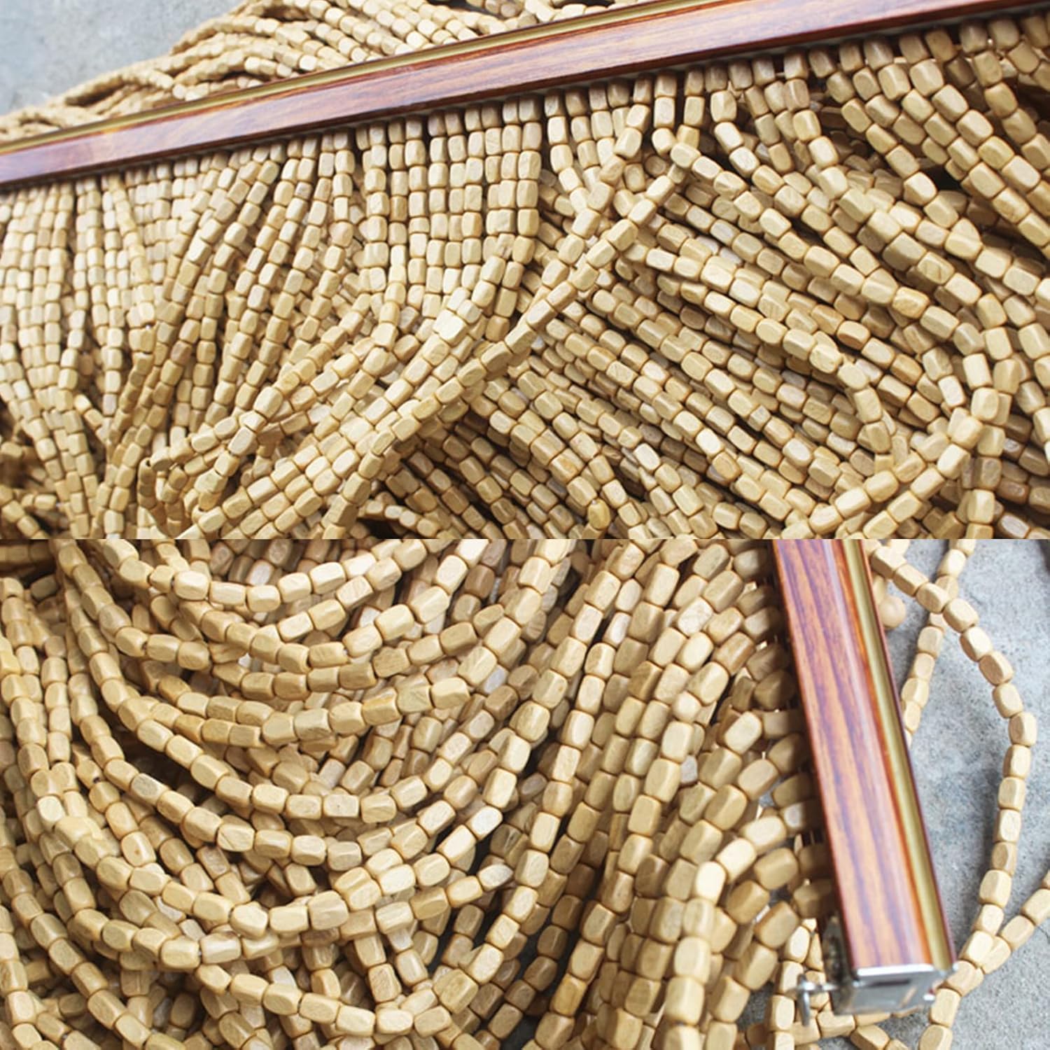 Handmade Bamboo Beaded Curtain for Bedroom and Doorway