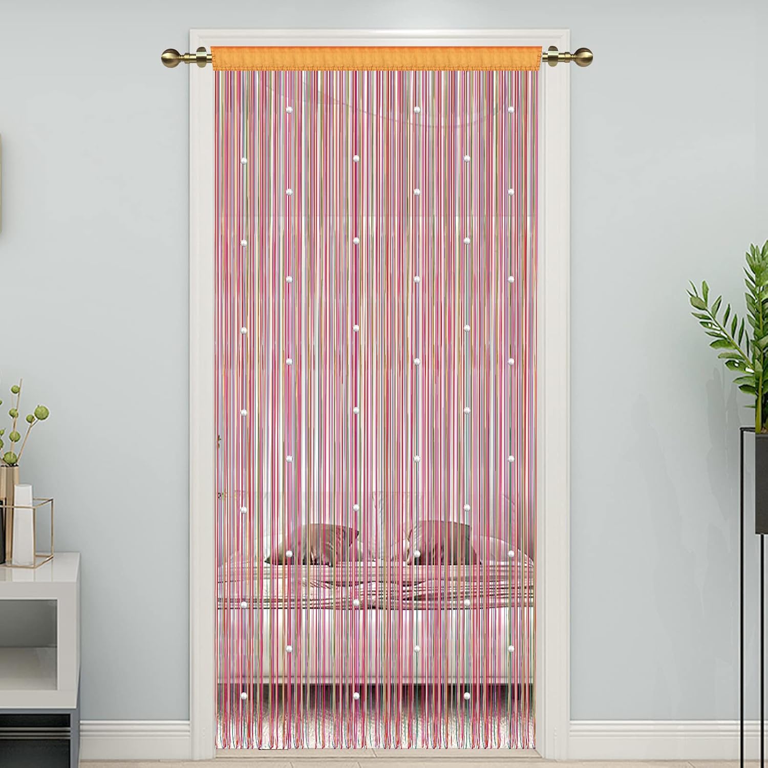 LaSyL Beaded String Curtains for Doorway 39x79 Inches