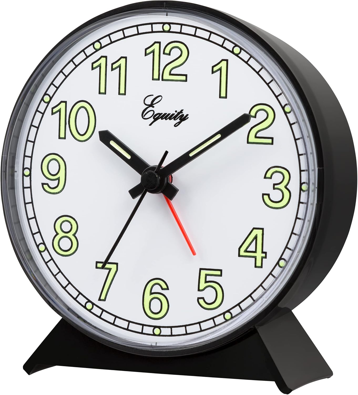 La Crosse Technology Equity Black Battery Operated Analog Alarm Clock