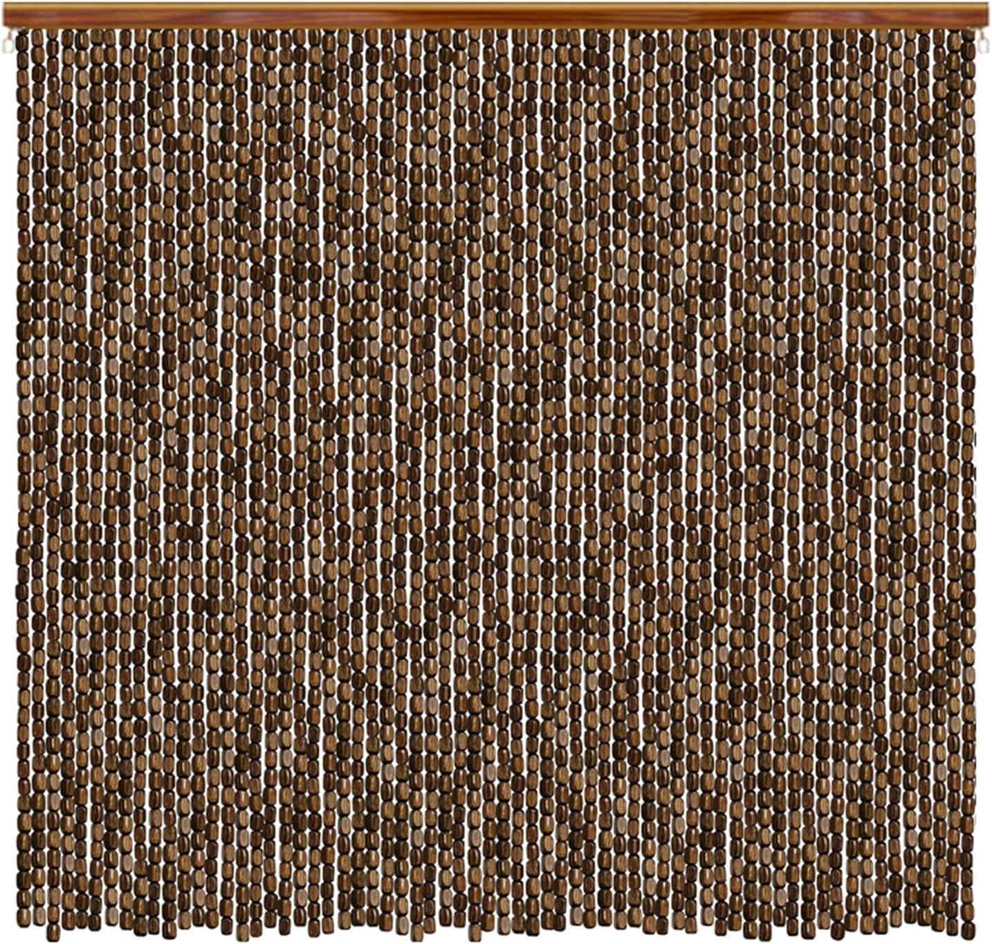 Wcxixo Wooden Bamboo Beaded Curtain for Doorway