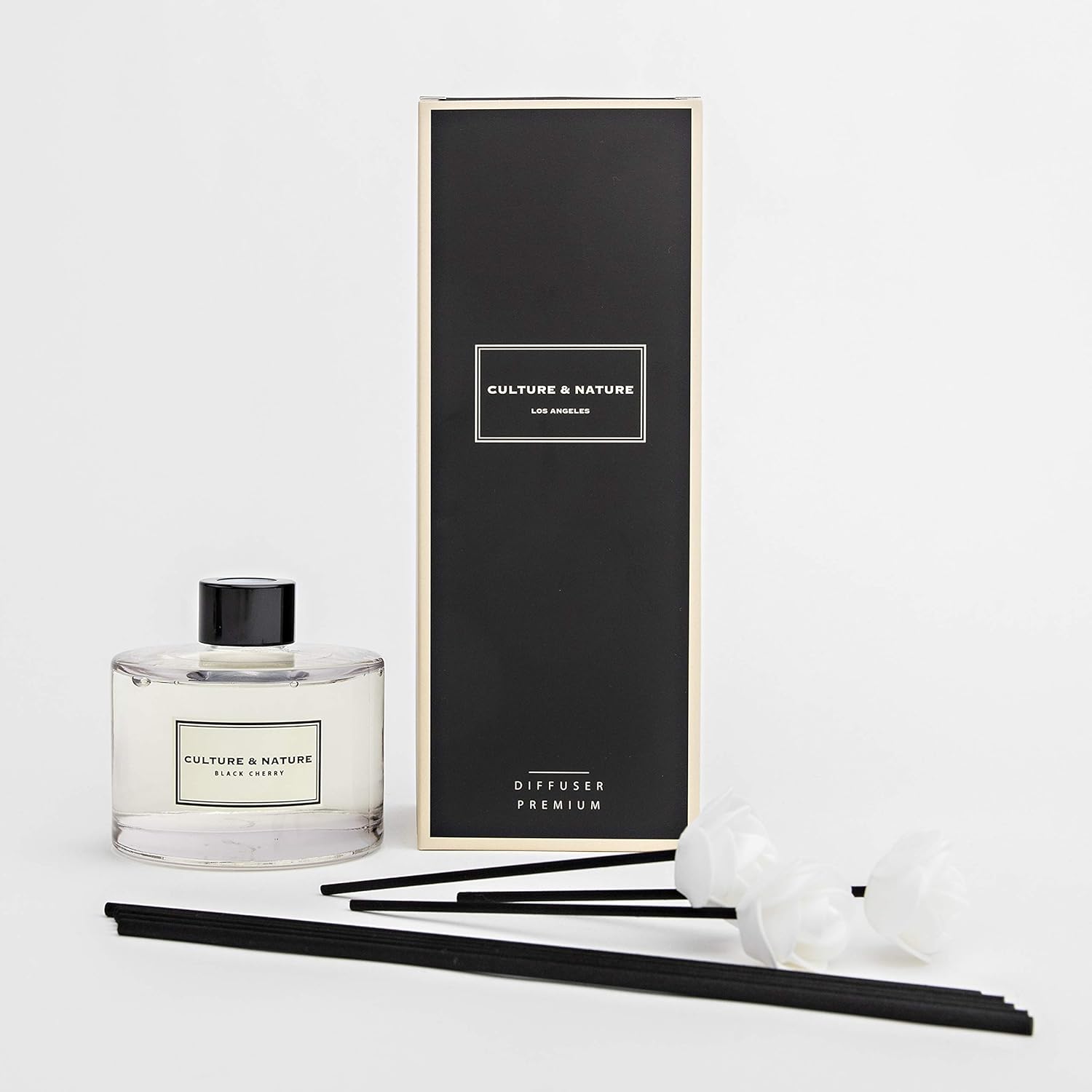 CULTURE NATURE Reed Diffuser Set Black Cherry