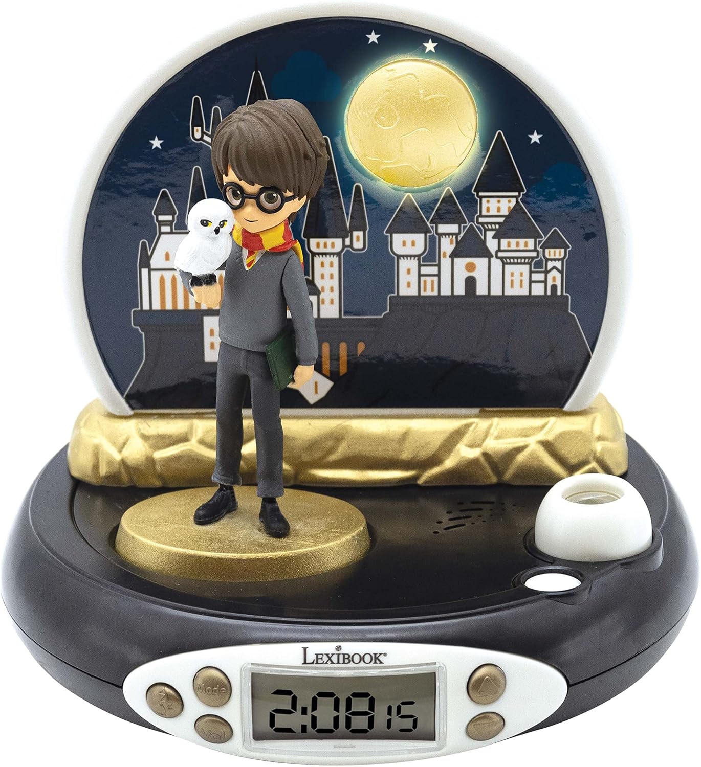 Harry Potter Projector Alarm Clock with Night Light and Sound Effects