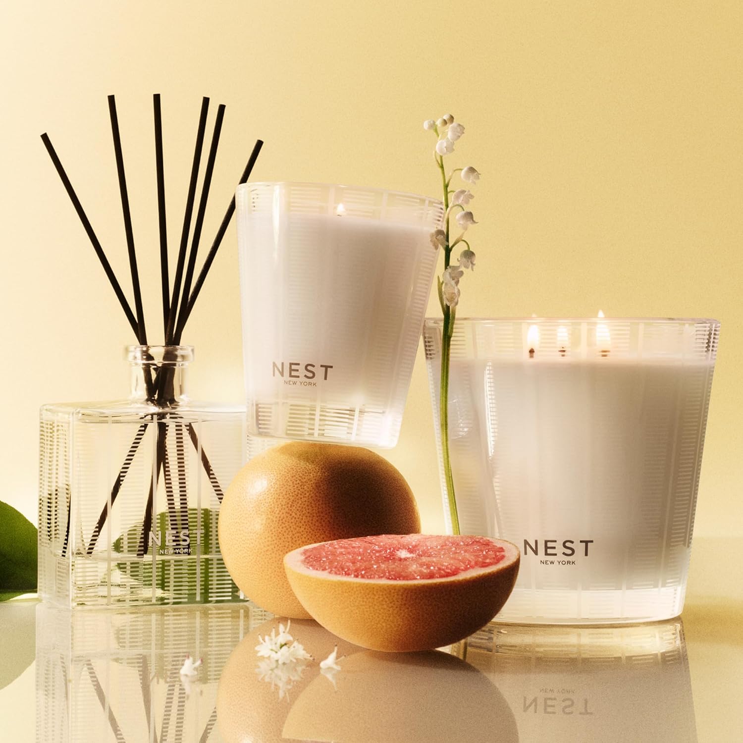 NEST New York Grapefruit Reed Diffuser - 59 Fl Oz - 90 Day Fragrance