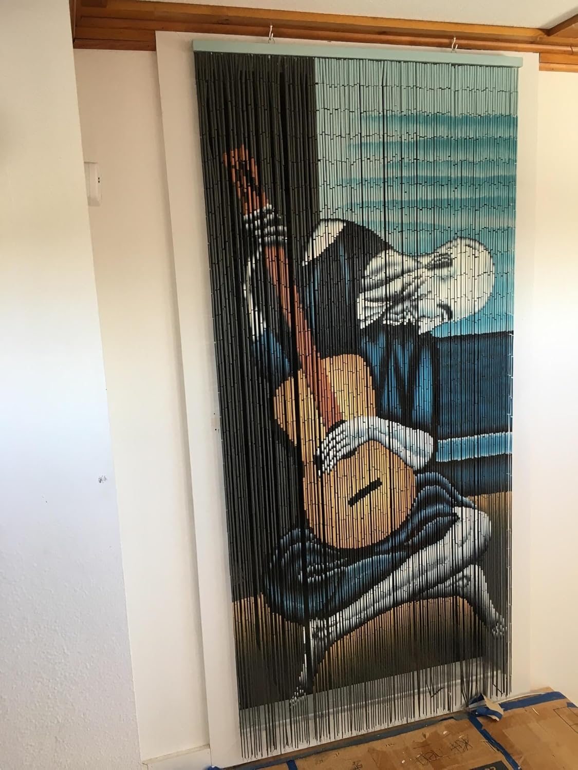 ABeadedCurtain 125 String Old Guitarist Beaded Curtain