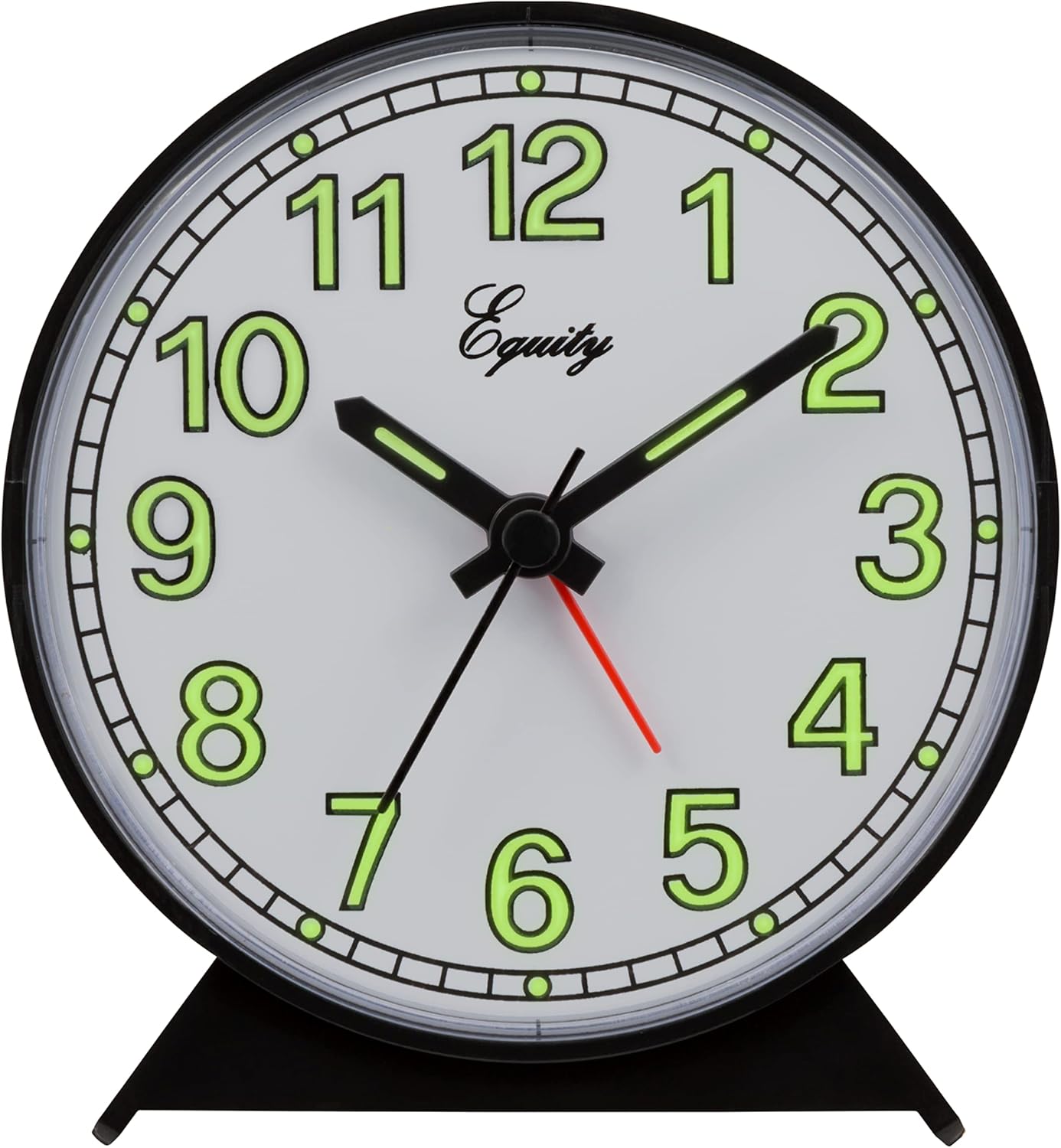 La Crosse Technology Equity Black Battery Operated Analog Alarm Clock