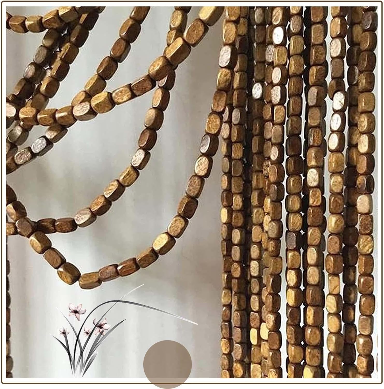 Jolan Retro Bead Curtains Door Decor Panel