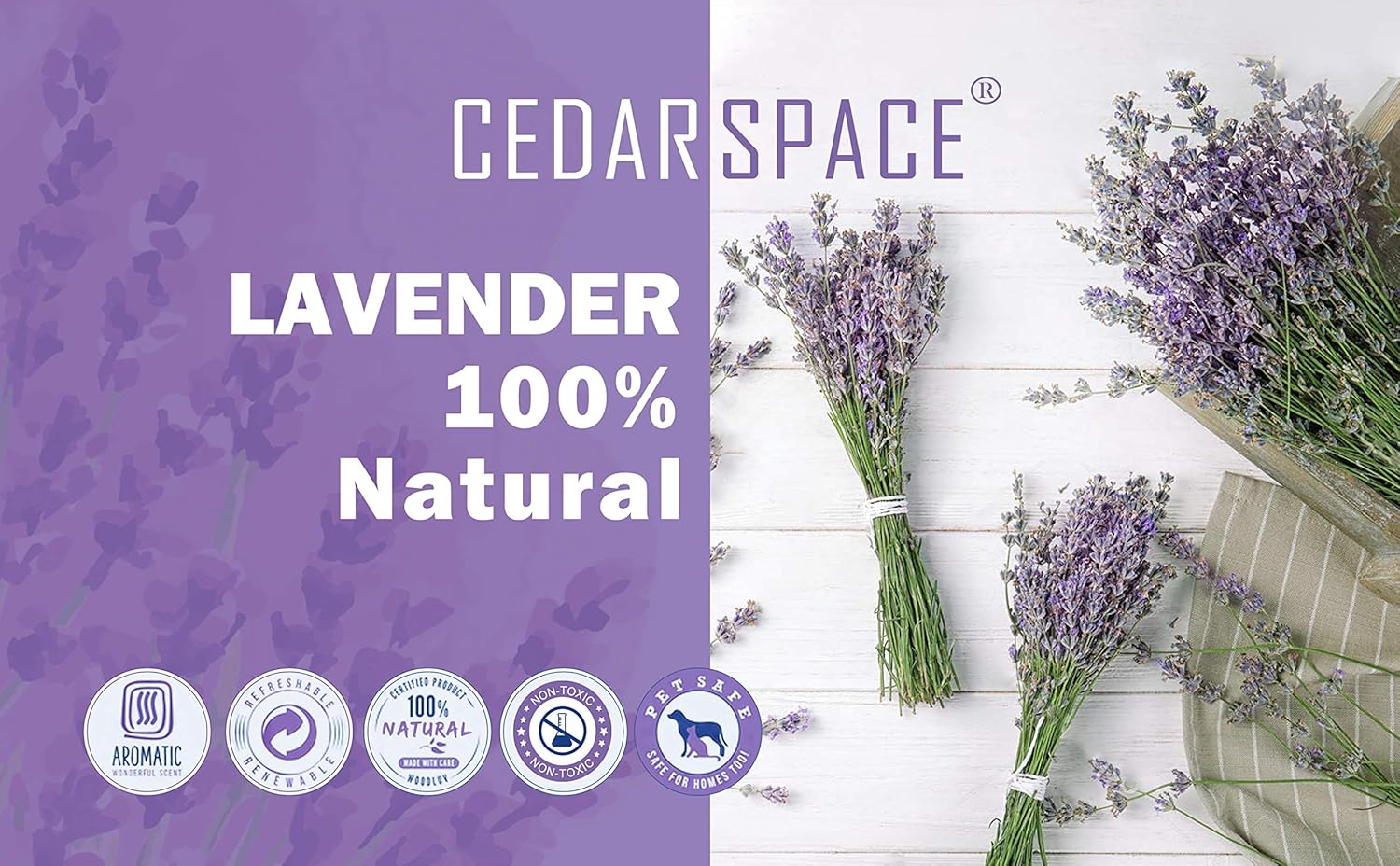 Cedar Space Lavender Sachet Bags 24 Pack Home Fragrance
