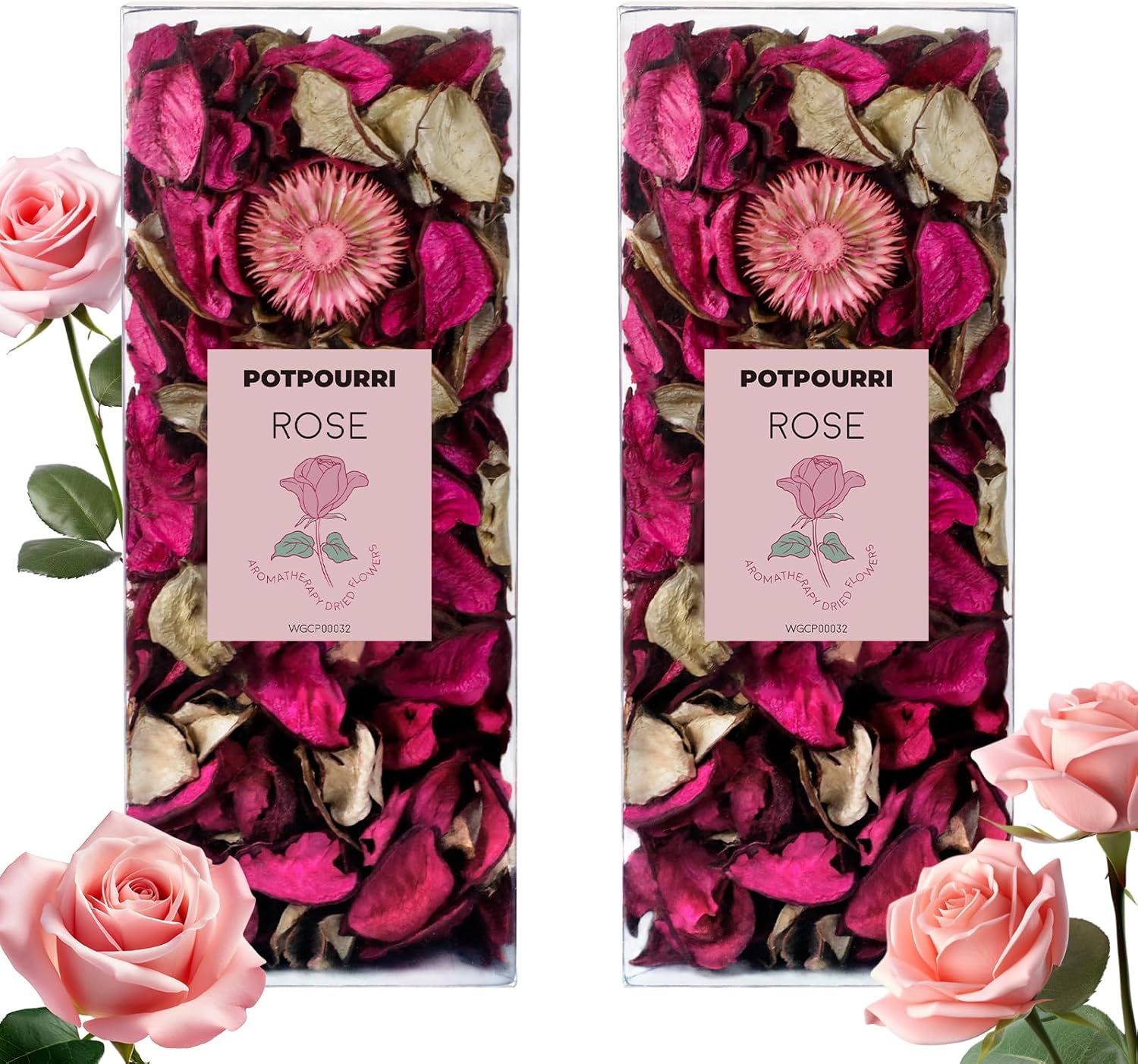 SCENTORINI Rose Scented Potpourri Bags for Home Decor
