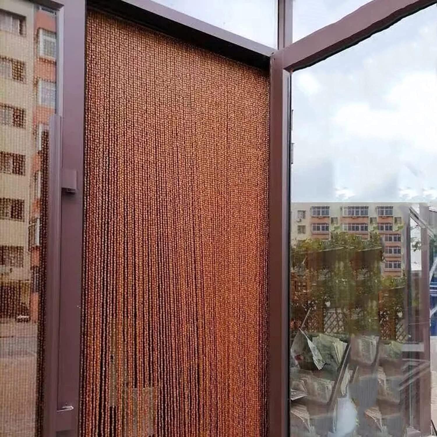 Tophacker Bamboo Beaded Curtain with Tassels