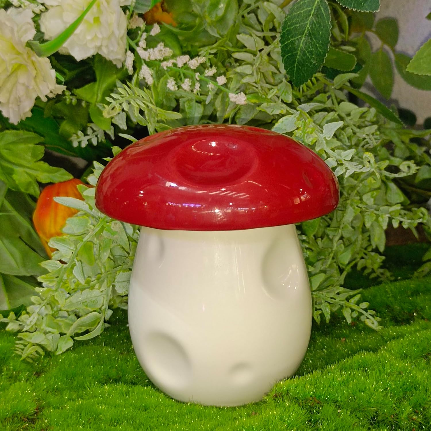 Cute Mushroom Ashtray with Lid for Home and Office