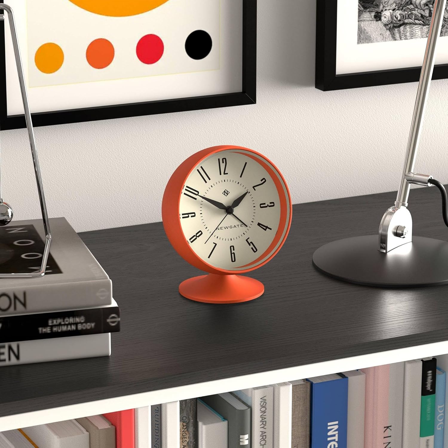 NEWGATE Spheric Alarm Clock with Retro Design