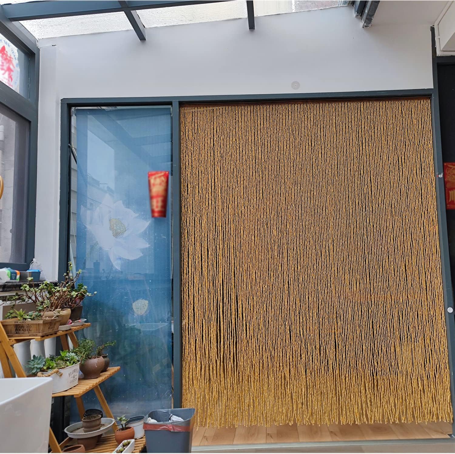 Handmade Bamboo Bead Door Curtain for Home Decor