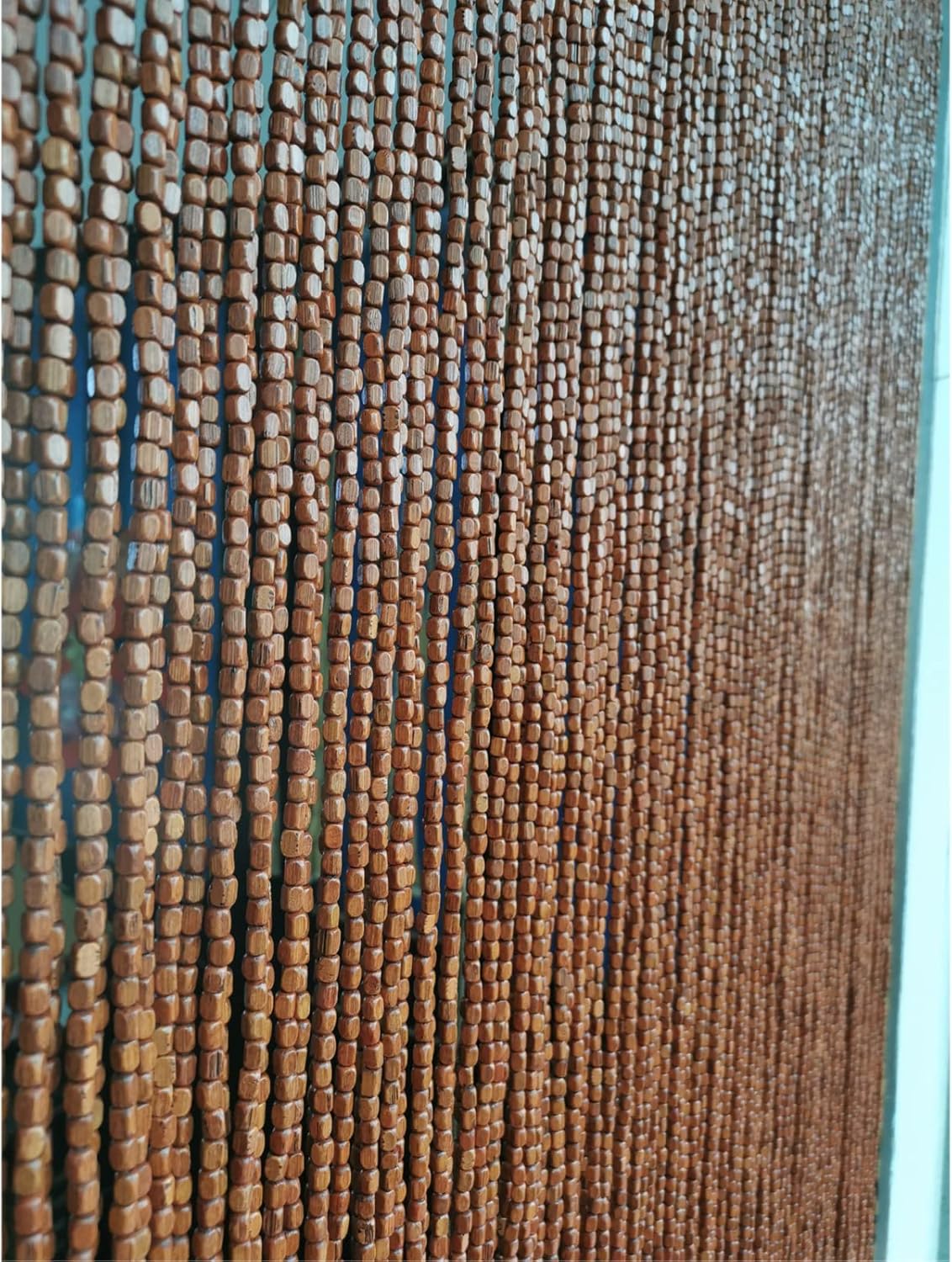 Handmade Bamboo Beaded Curtain Screen for Doorway